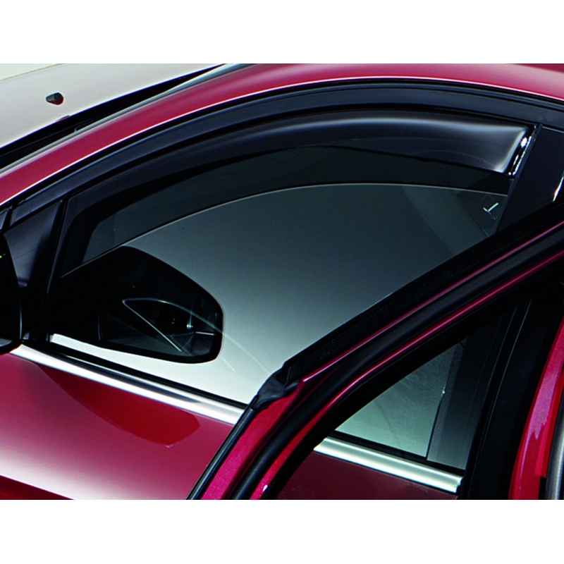 FOCUS CLIMAIR* WIND DEFLECTORS FOR FRONT DOOR WINDOWS, BLACK, 2011 – 2019