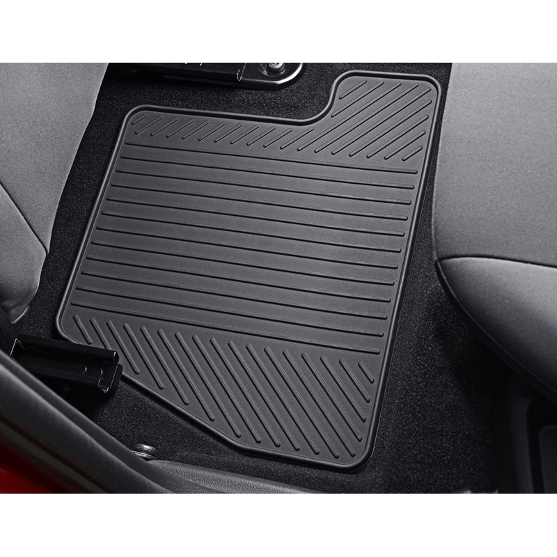 FOCUS ELECTRIC FROM 02/2010 RUBBER FLOOR MATS REAR,BLACK