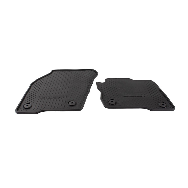 GALAXY FROM 05/2015 RUBBER FLOOR MATS FRONT,BLACK