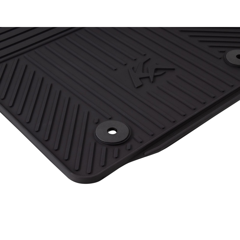 KA 09/2008-05/2016 RUBBER FLOOR MATS FRONT,BLACK