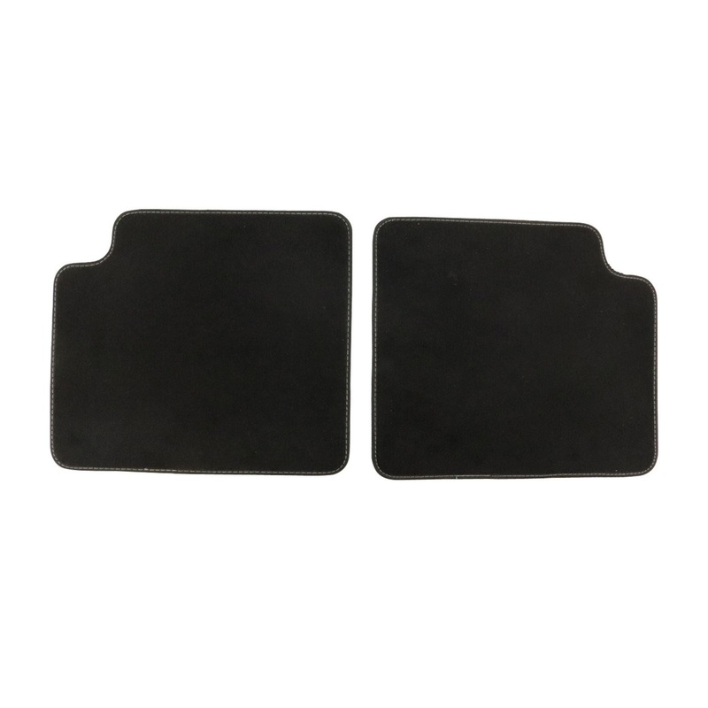 KA 09/2008-05/2016 VELOUR FLOOR MATS REAR,BLACK