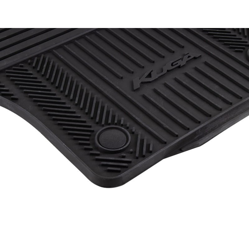 KUGA 01/2008-10/2012 RUBBER FLOOR MATS FRONT,BLACK