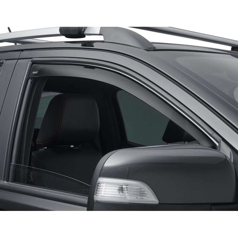 RANGER DOUBLE CAB CLIMAIR* WIND DEFLECTORS FOR FRONT DOOR WINDOWS, BLACK, 2012 – ONWARD
