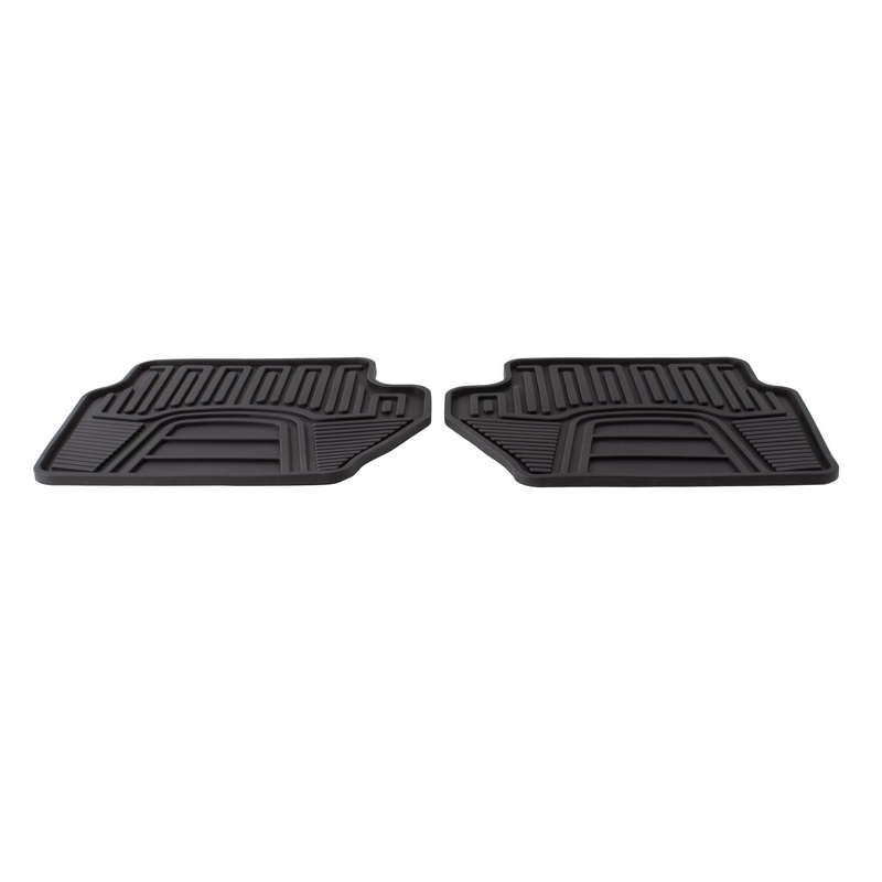 ECOSPORT 10/2013-09/2017 RUBBER FLOOR MATS REAR,BLACK