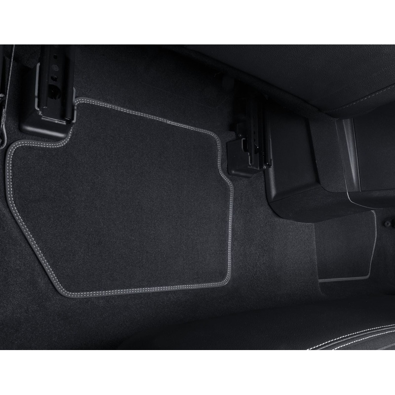ECOSPORT FROM 01/2017 VELOUR FLOOR MATS FRONT AND REAR,BLACK