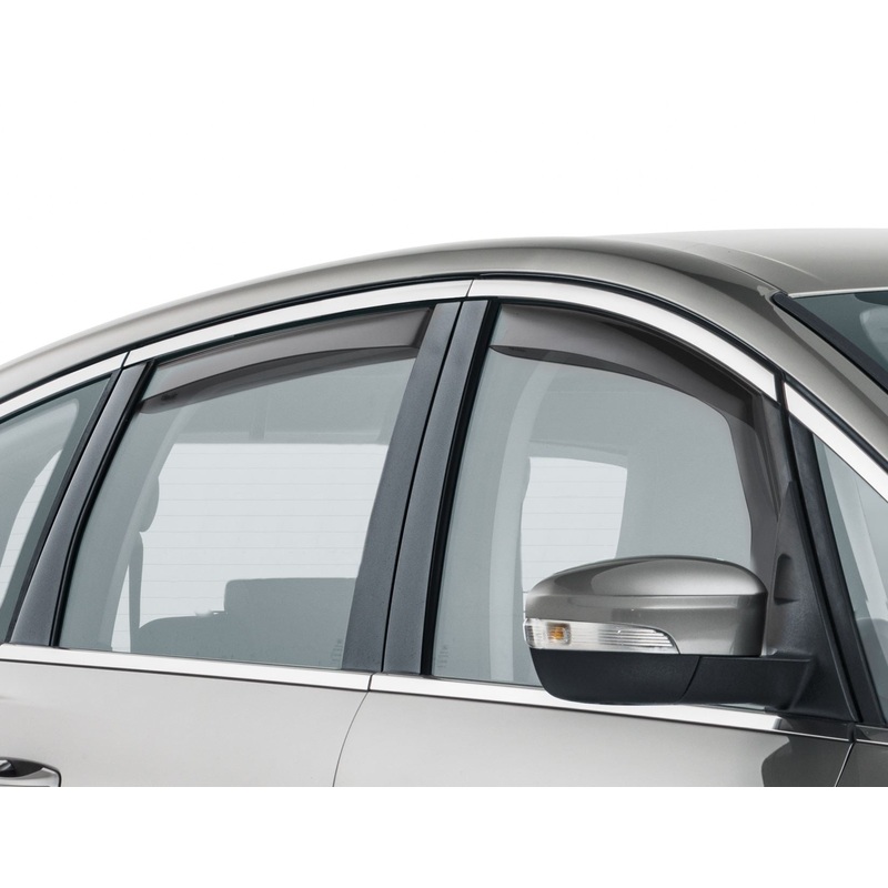 S-MAX FROM 05/2015 CLIMAIR* WIND DEFLECTORS FOR FRONT DOOR WINDOWS,BLACK