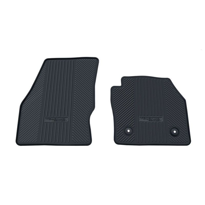 TOURNEO CONNECT 01/2013-01/2022 RUBBER FLOOR MATS FRONT,BLACK