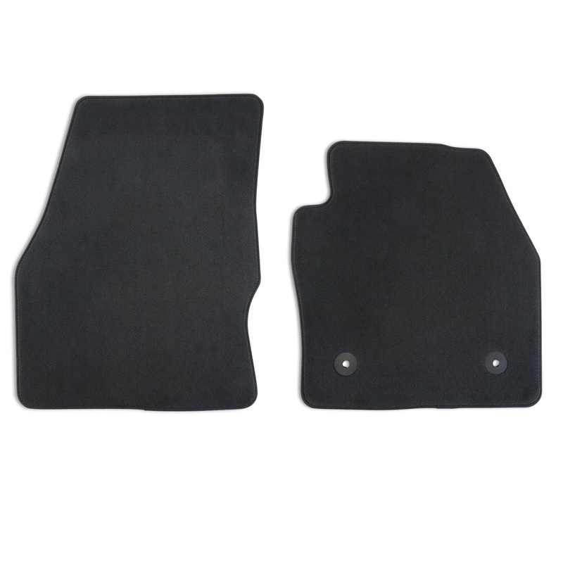 TOURNEO/TRANSIT CONNECT VELOUR FLOOR MATS FRONT,BLACK