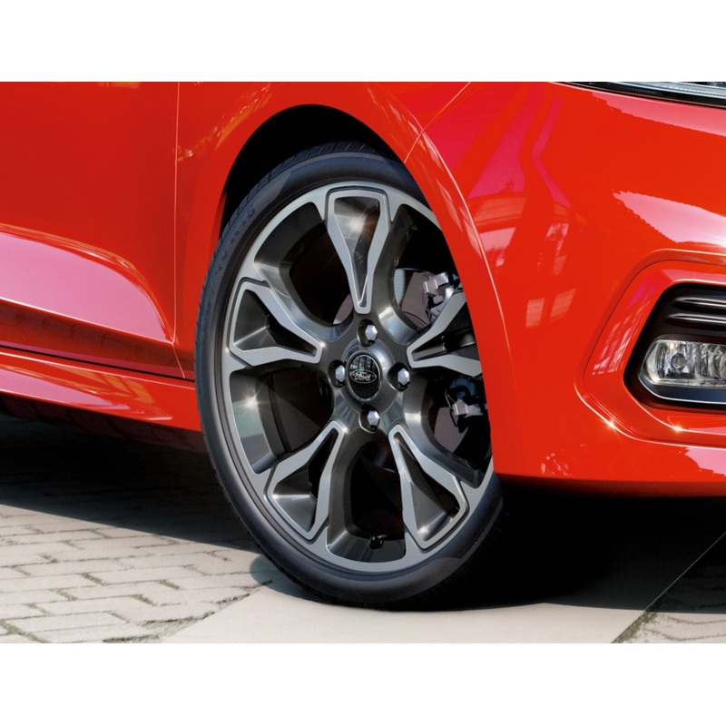 FIESTA 18 ALLOY WHEEL 7J 5X2 SPOKE ROCK METALLIC MACHINED 2017 – ONWARDS
