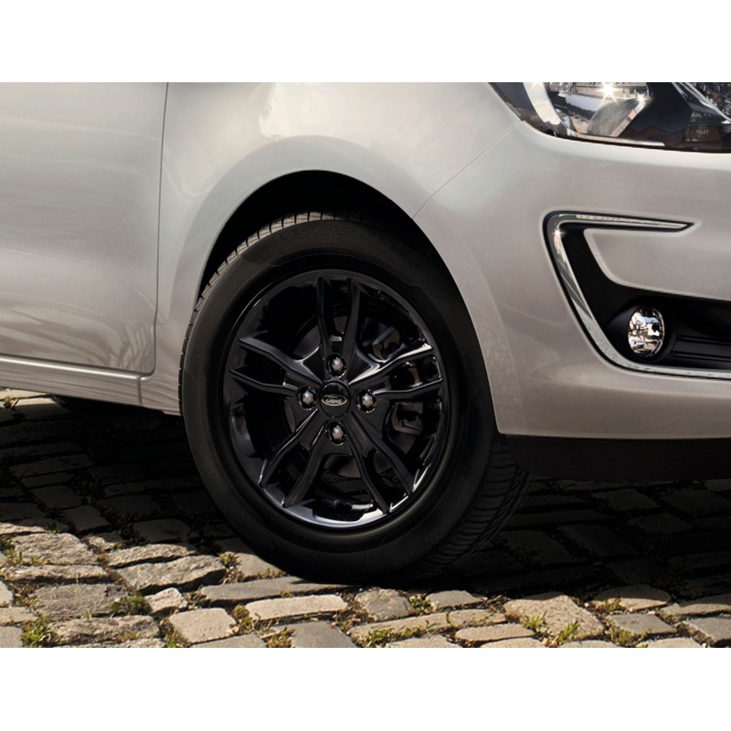 KA+ & FIESTA ALLOY WHEEL 15 5 X 2-SPOKE DESIGN, PANTHER BLACK, 2012 – 2021