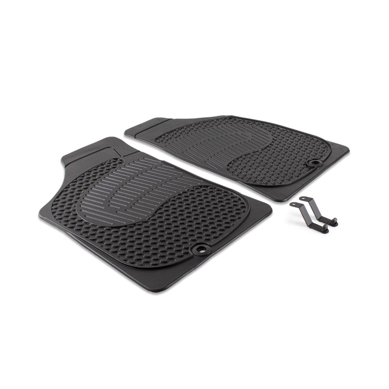 RANGER 01/2006-12/2011 RUBBER FLOOR MATS FRONT,BLACK