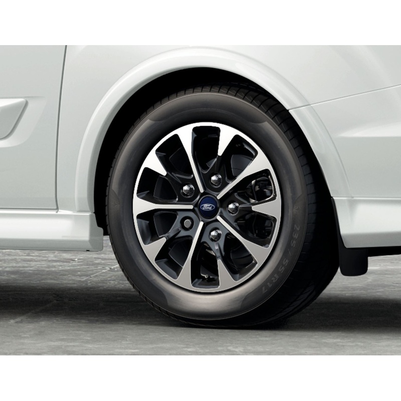 TOURNEO CUSTOM – TRANSIT CUSTOM ALLOY WHEEL 17 10-SPOKE DESIGN, BLACK AND MACHINED, 2012 – ONWARD