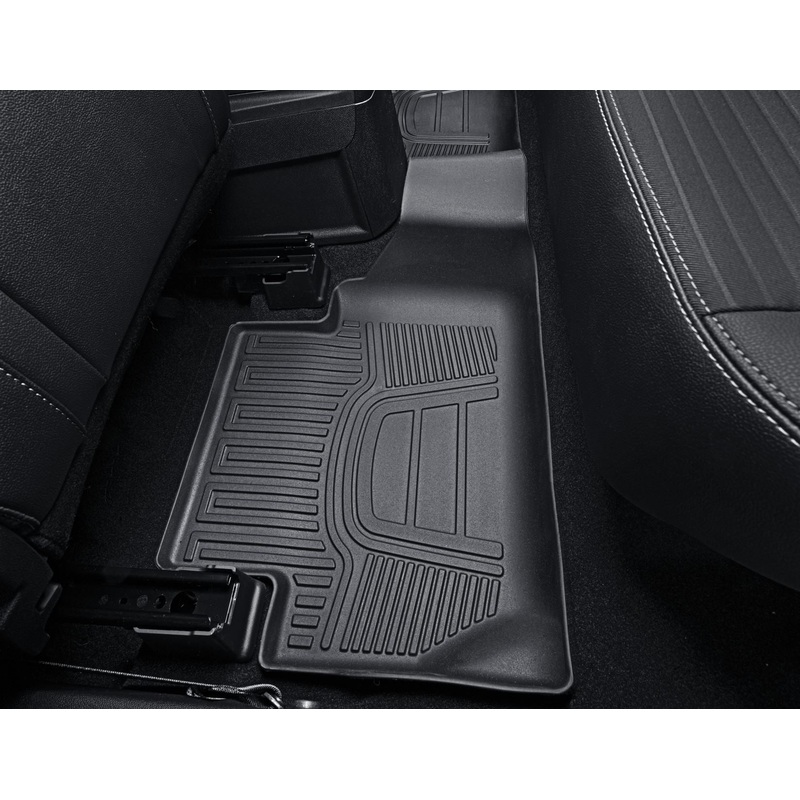 ECOSPORT RUBBER FLOOR MATS REAR SET, TRAY STYLE, BLACK, 2017 – ONWARDS