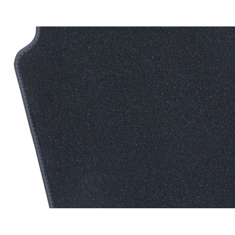 FIESTA 09/2008-06/2017 VELOUR FLOOR MATS REAR,BLACK