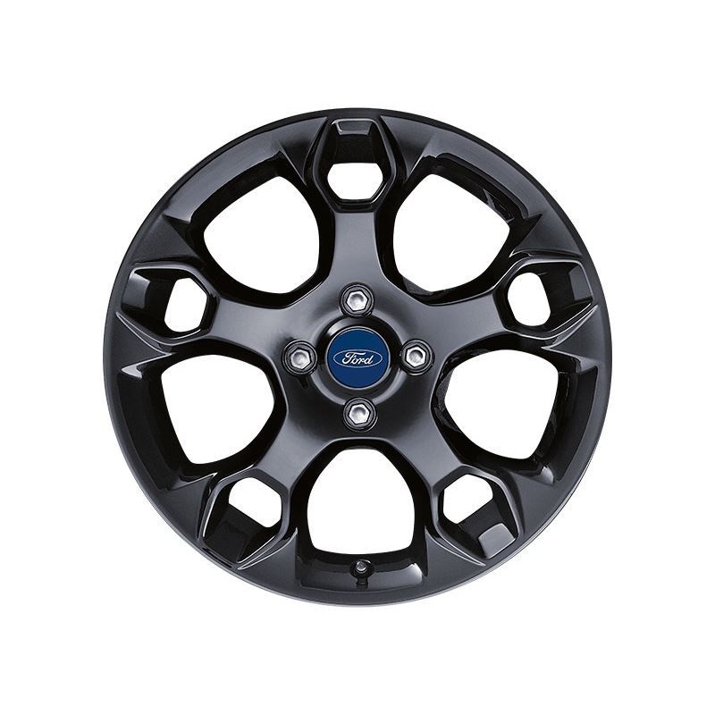 FIESTA ALLOY WHEEL 17 5-SPOKE Y DESIGN 7J, BLACK 2008-2012