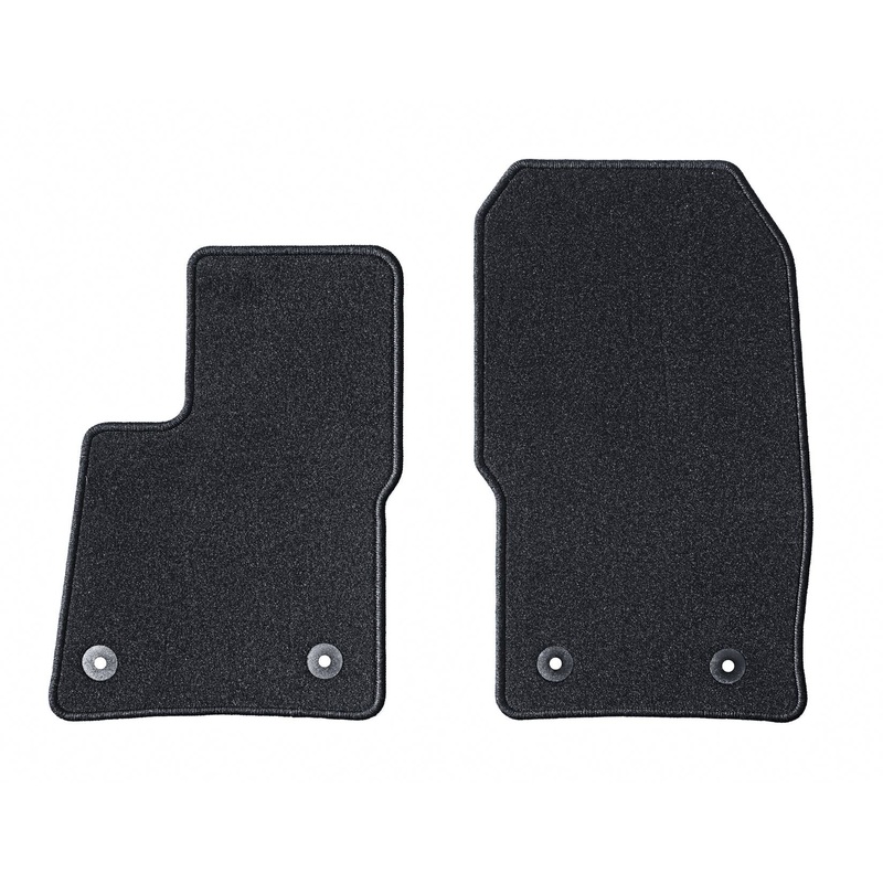 TOURNEO CUSTOM 08/2012-09/2023 CARPET FLOOR MATS BLACK,FRONT