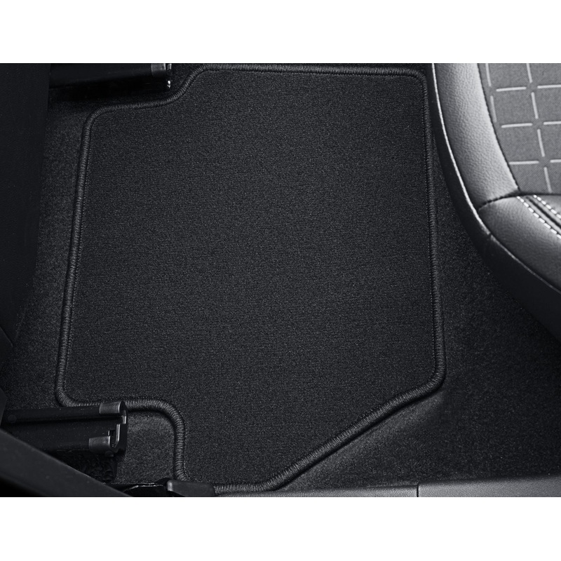 FIESTA CARPET FLOOR MATS REAR, BLACK, 2017 ONWARDS
