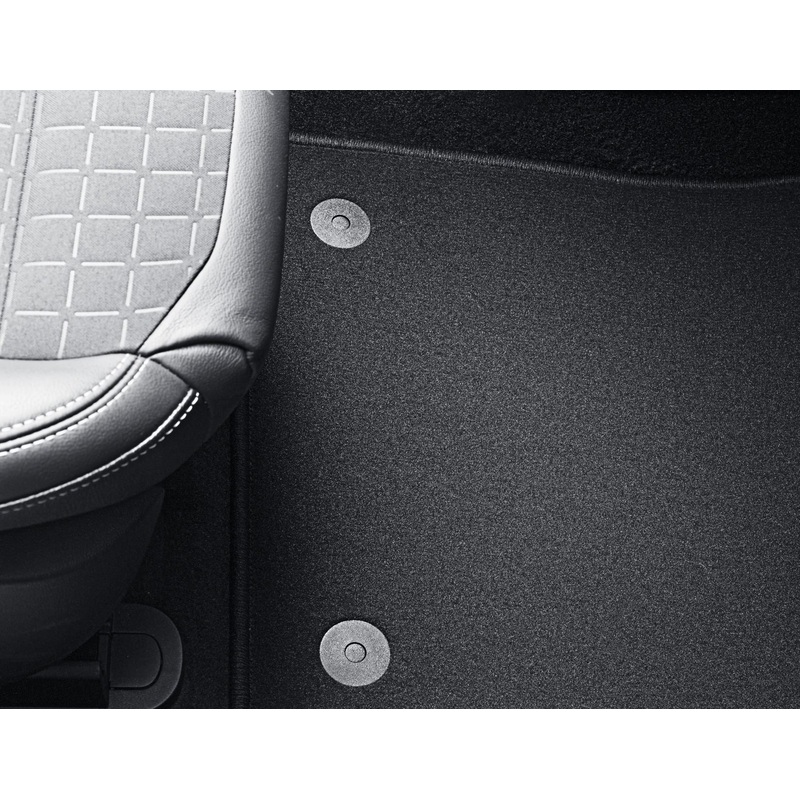 FIESTA FRONT CARPET CONTOURED CAR FLOOR MATS SET BLACK 2017 – ONWARDS