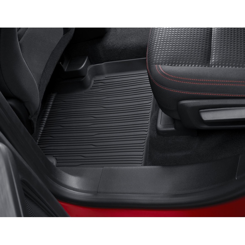 KUGA REAR RUBBER FLOOR MATS IN TRAY STYLE WITH RAISED EDGES, BLACK, 2019 – ONWARD