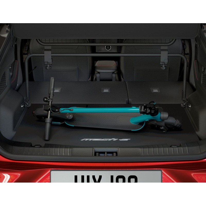 MUSTANG MACH-E LOAD COMPARTMENT MAT REVERSIBLE, BLACK WITH MACH-E LOGO, 2020 – ONWARDS