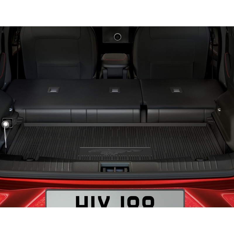 MUSTANG MACH-E REAR BLACK RUBBER BOOT LINER LOAD FLOOR MAT 2020-