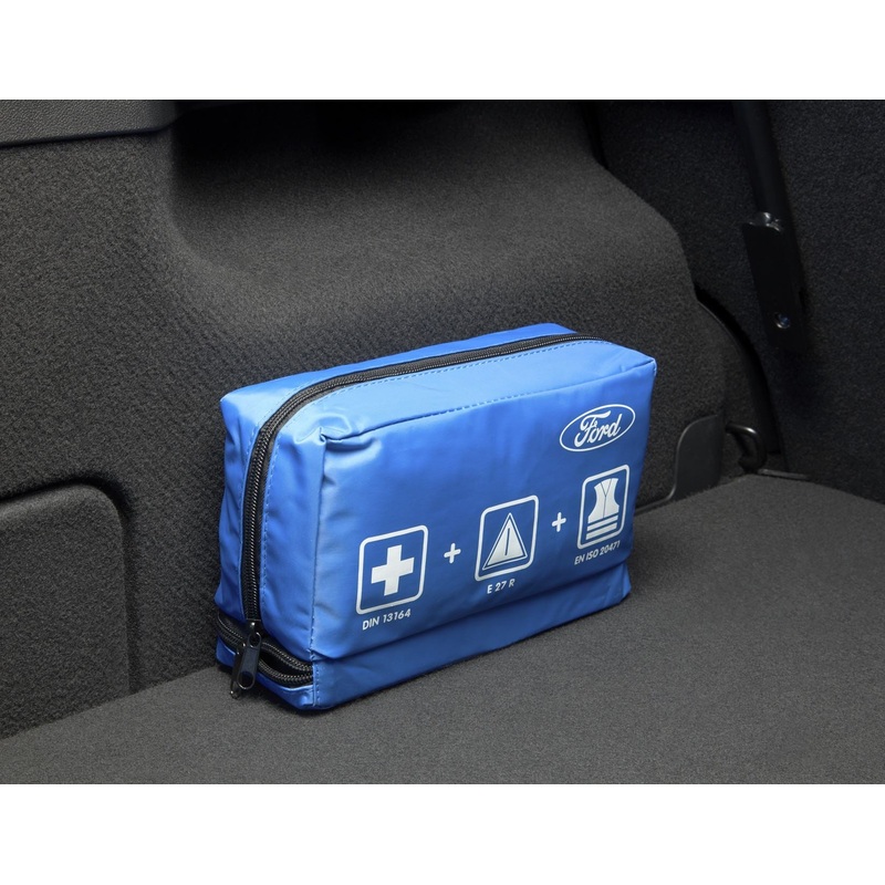 PREMIUM FIRST AID KIT WITH WARNING TRIANGLE AND WARNING VEST