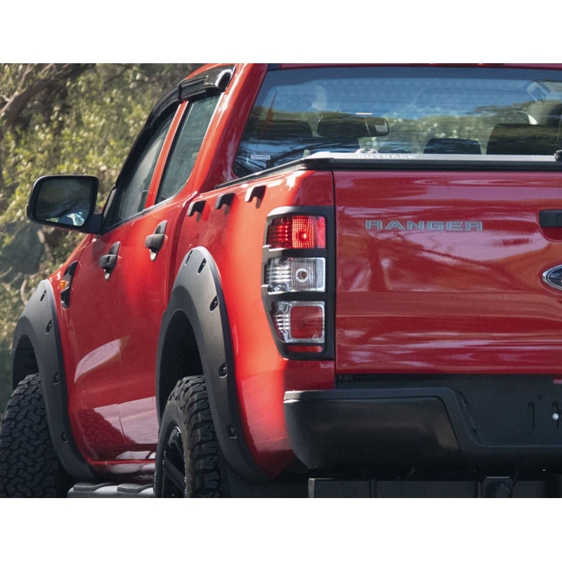 RANGER 01/2012-06/2022 PICKUP ATTITUDE* REAR LAMP COVER KIT MATTE BLACK SURROUND
