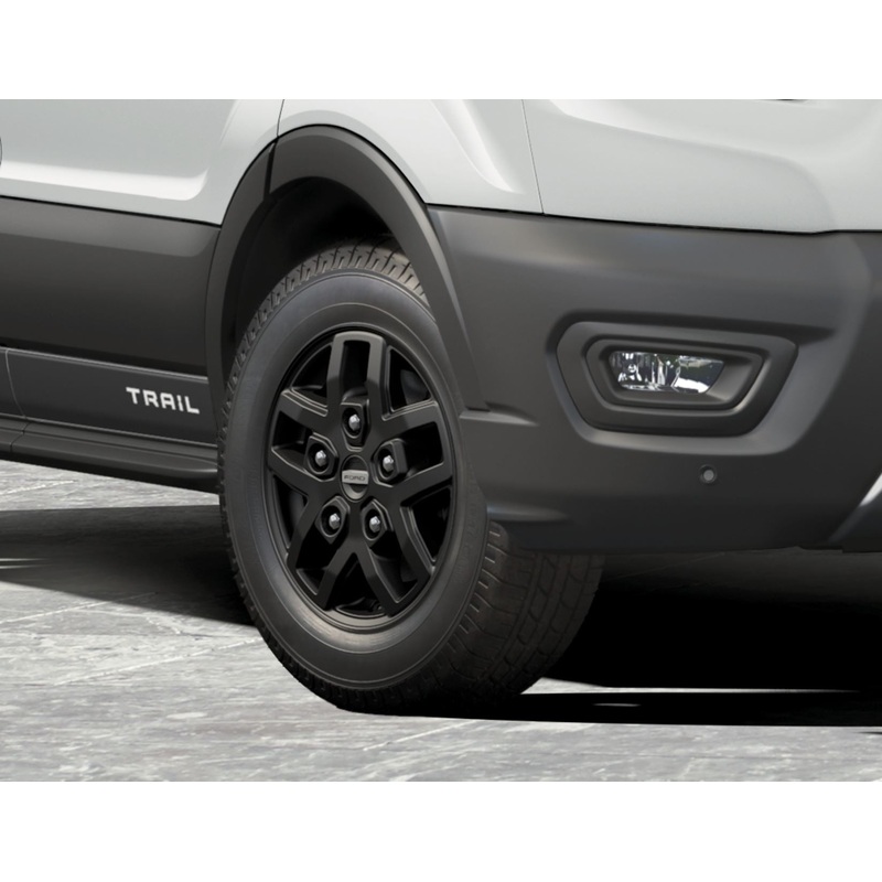 ALLOY WHEEL 16 5 X 2-SPOKE DESIGN,EBONY BLACK HIGH GLOSS