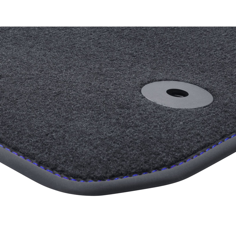 RANGER 02/2019-06/2022 VELOUR FLOOR MATS FRONT,BLACK