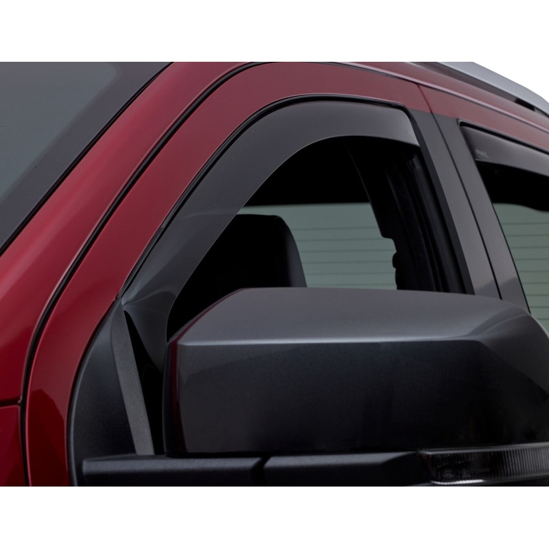 RANGER FROM 06/2022 CLIMAIR* WIND DEFLECTORS FOR FRONT DOOR WINDOWS,BLACK