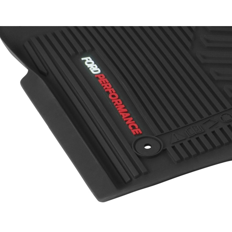 RANGER FRONT AND REAR BLACK RUBBER FLOOR MATS 2022-