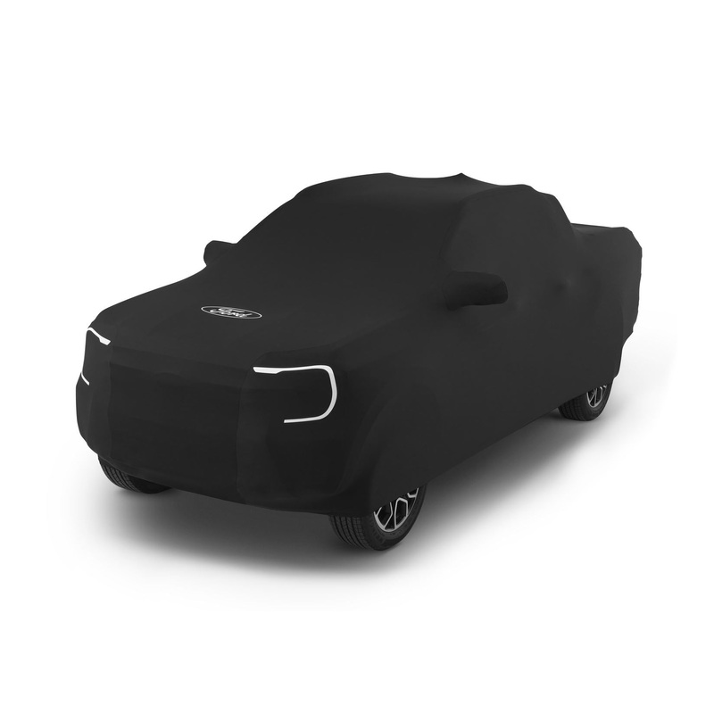 RANGER SAFAR* PREMIUM PROTECTIVE COVER BLACK WITH WHITE FORD OVAL AND RANGER LOGO