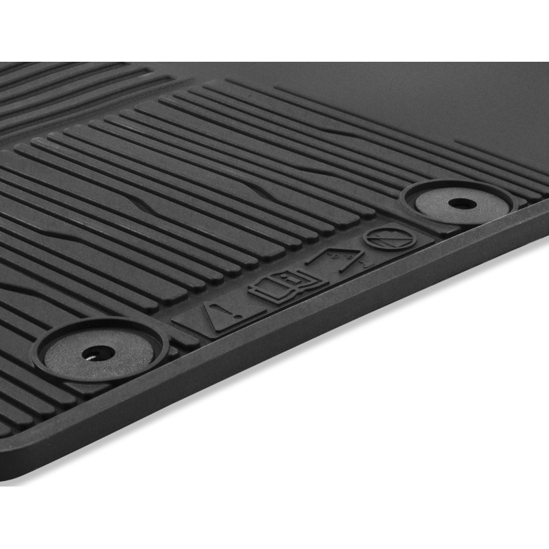 TRANSIT FROM 01/2014 RUBBER FLOOR MATS FRONT,BLACK