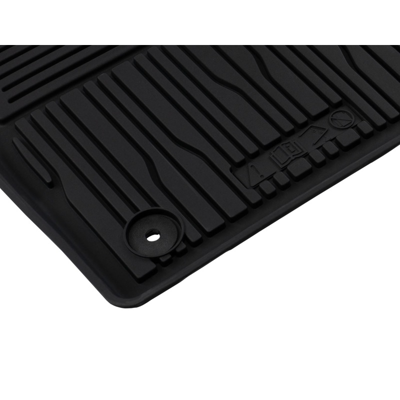 TRANSIT COURIER FROM 11/2023 RUBBER FLOOR MATS FRONT,BLACK