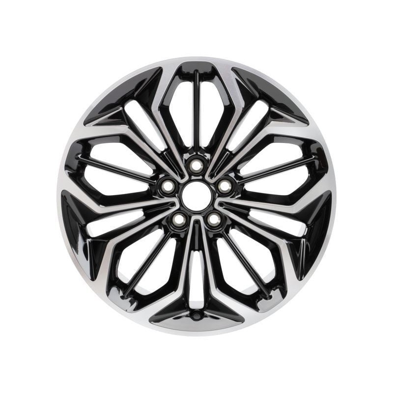 SET OF 4 FOCUS ALLOY WHEELS 18 5 X 2-SPOKE DESIGN, ABSOLUTE BLACK MACHINED