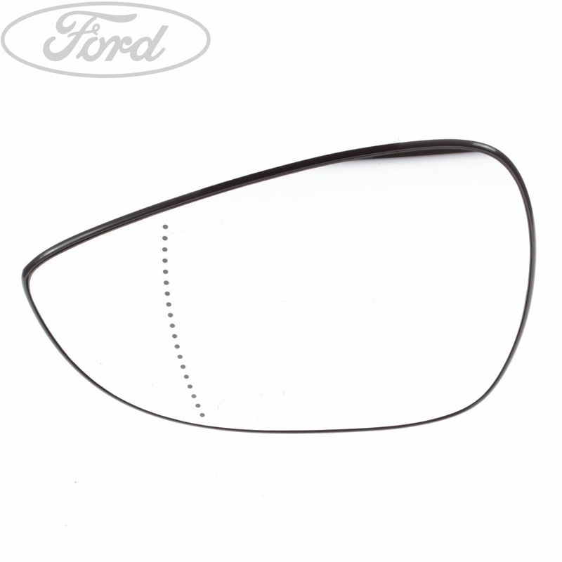 FIESTA N/S LEFT WING MIRROR GLASS