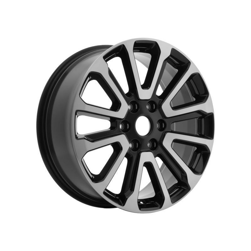 SET OF 4 RANGER ALLOY WHEELS 20 6 X 2-SPOKE DESIGN, EBONY BLACK